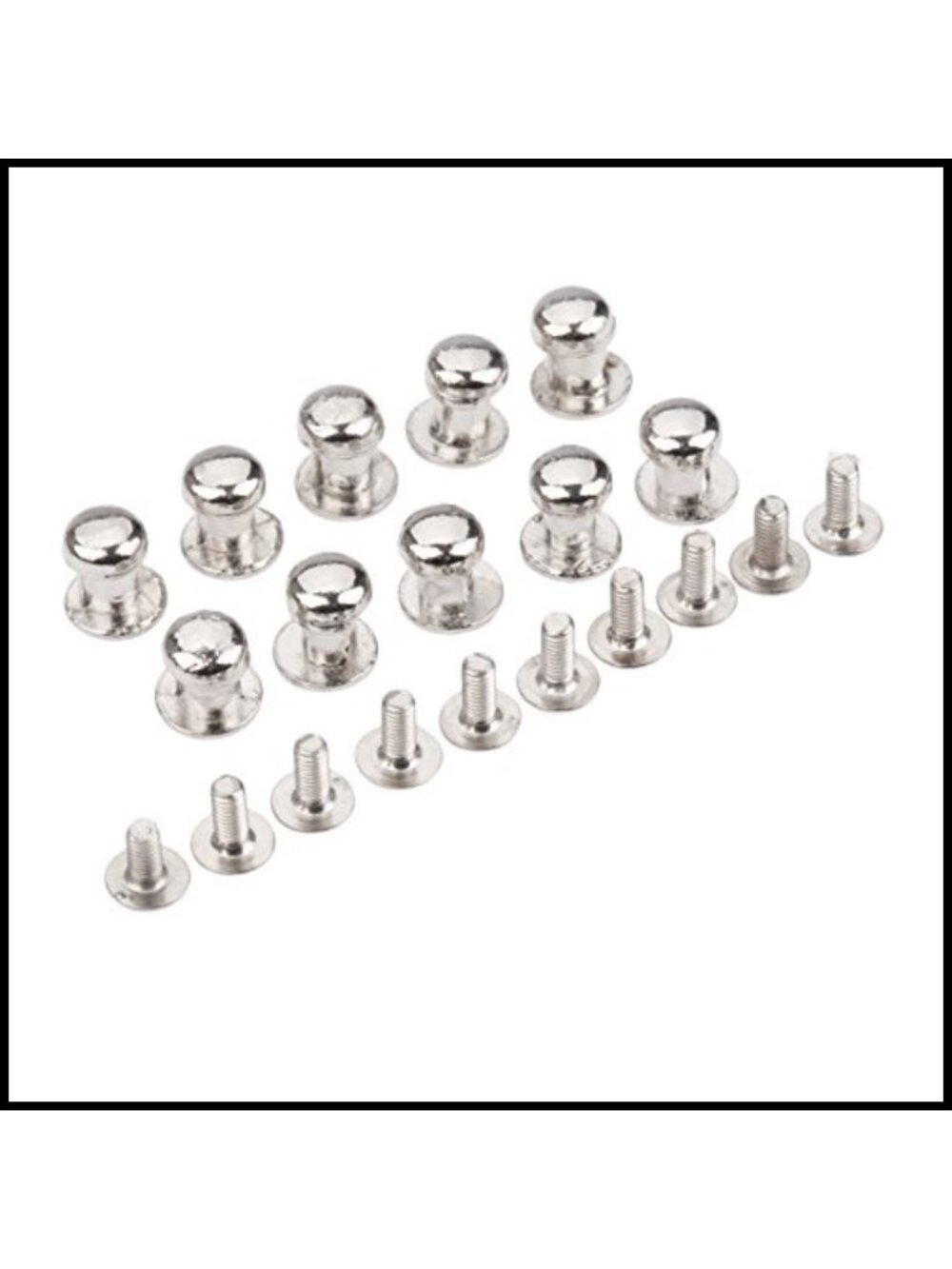 Mini Zinc Alloy Drawer Knobs Round Pulls 10Pcs with Screws